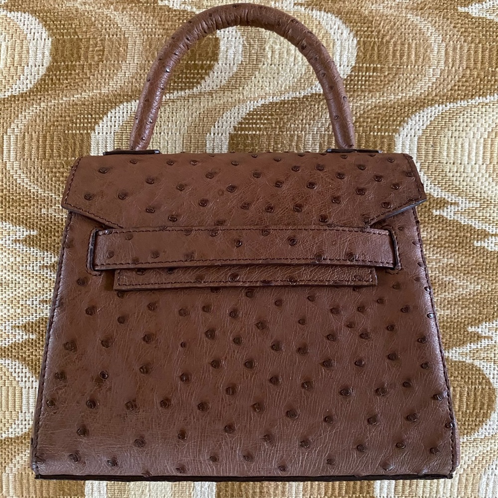 Milk Chocolate Ostrich Mini Tote
